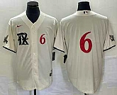 Men's Texas Rangers #6 Josh Jung Number Cream 2023 City Connect Cool Base Stitched Baseball Jersey,baseball caps,new era cap wholesale,wholesale hats